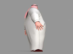 fat arab 3D Model