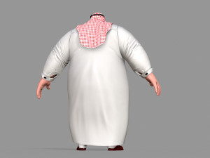 fat arab Modelo 3D