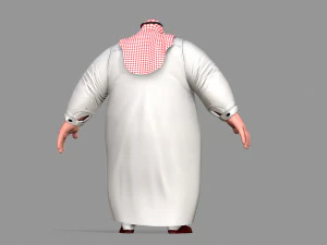 fat arab 3D Model
