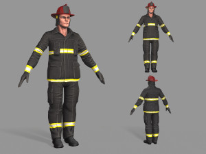 fire fighter 3D Model