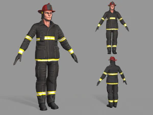 Feuerwehrmann 3D Modell