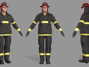 fire fighter 3D Model