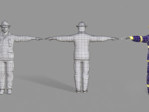 fire fighter Modello 3D