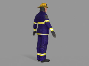 fire fighter Modello 3D