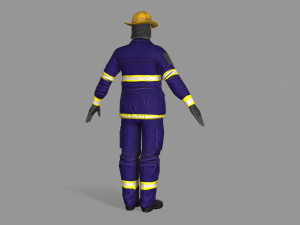 fire fighter Modello 3D