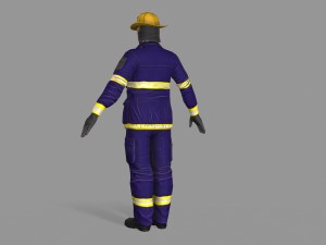 fire fighter Modello 3D