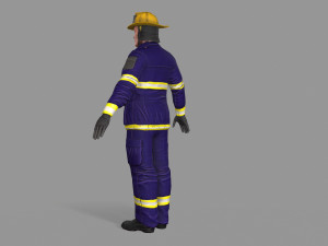 fire fighter Modello 3D