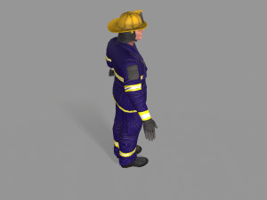 fire fighter Modello 3D