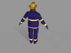 fire fighter Modello 3D