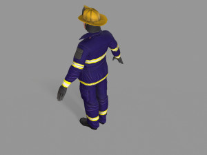 fire fighter Modello 3D