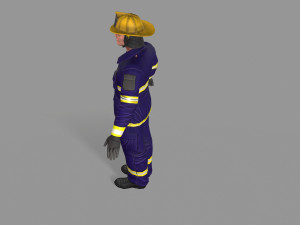 fire fighter Modello 3D