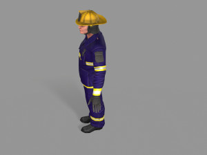 fire fighter Modello 3D