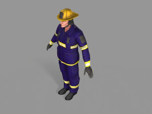 fire fighter 3D Model