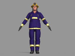 fire fighter 3D Model