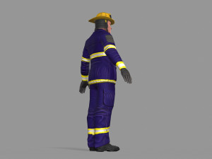 fire fighter Modello 3D