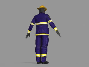 fire fighter 3D Model