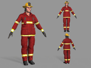 fire fighter 3D Model