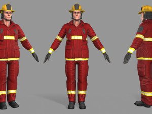 fire fighter 3D Model