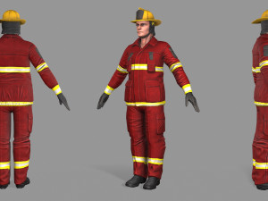 fire fighter 3D Model