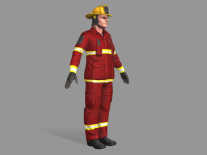 fire fighter 3D Model