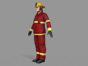 fire fighter 3D Model
