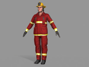 fire fighter 3D Model