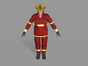 fire fighter 3D Model
