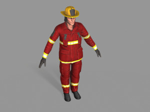 fire fighter 3D Model