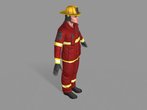 fire fighter 3D Model