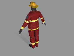 fire fighter 3D Model