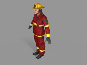 fire fighter 3D Model