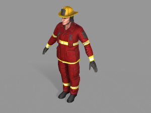 fire fighter 3D Model