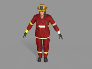 fire fighter 3D Model