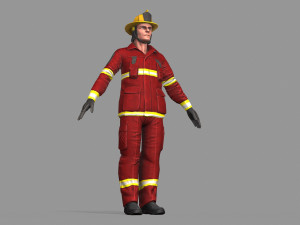 fire fighter 3D Model