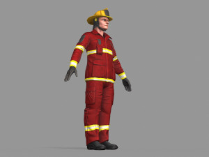 fire fighter 3D Model