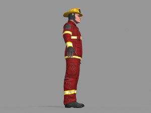 fire fighter 3D Model