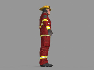 fire fighter 3D Model