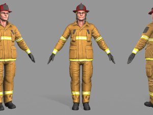 fire fighter 3D Model