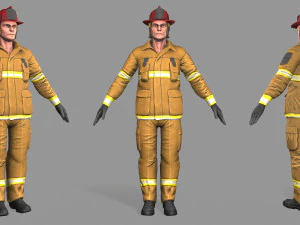 fire fighter 3D Model