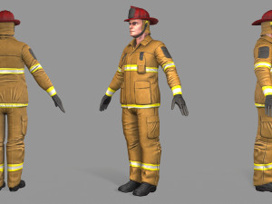 fire fighter 3D Model