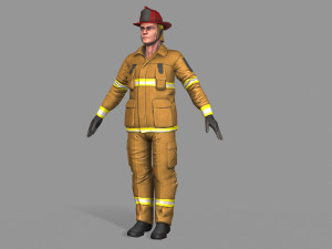 fire fighter 3D Model