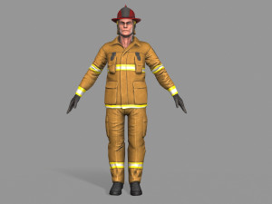 fire fighter 3D Model