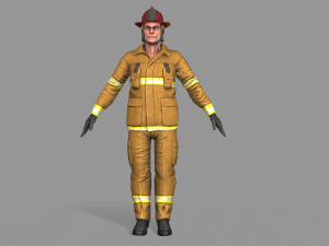 fire fighter 3D Model