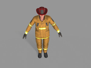 fire fighter 3D Model