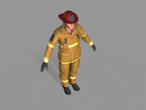 fire fighter 3D Model