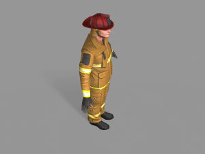 fire fighter 3D Model