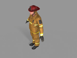 fire fighter 3D Model