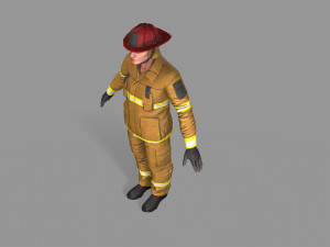 fire fighter 3D Model