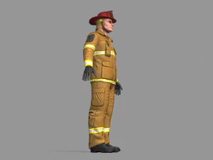 fire fighter 3D Model