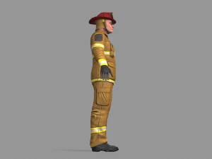 fire fighter 3D Model